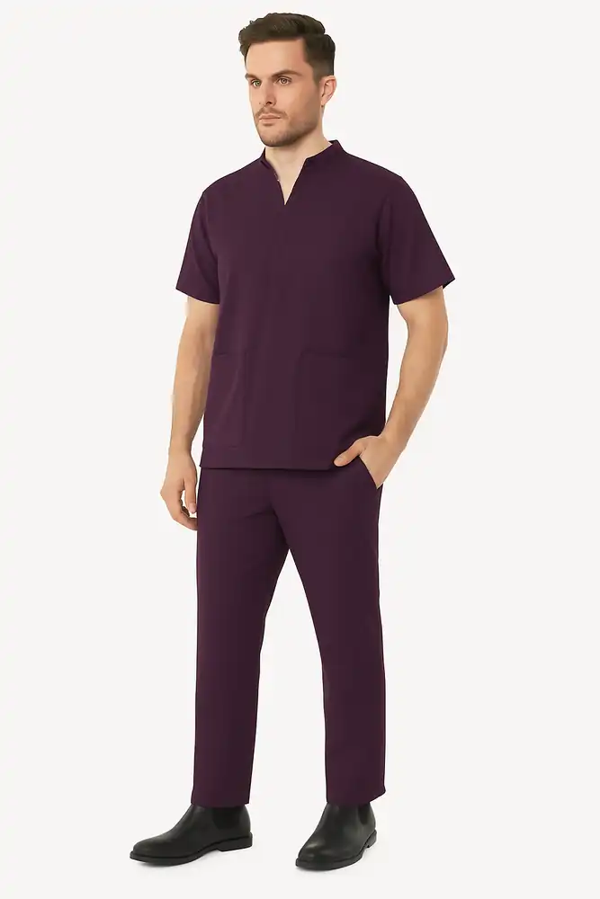 Mandarin Neck Mens Scrub